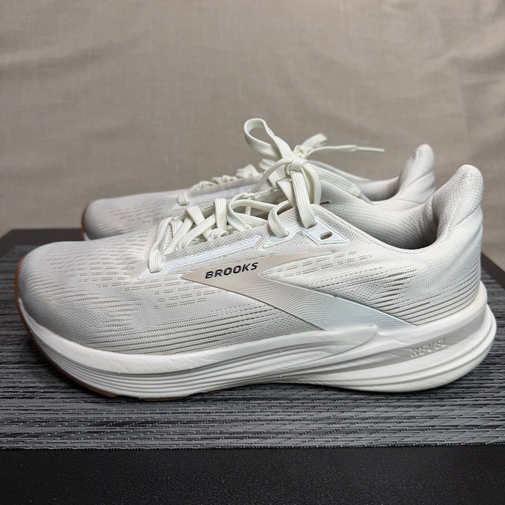 Brooks Revel 8 Running Shoes - Womens 8.5 Wide - White 1204561D171 Running